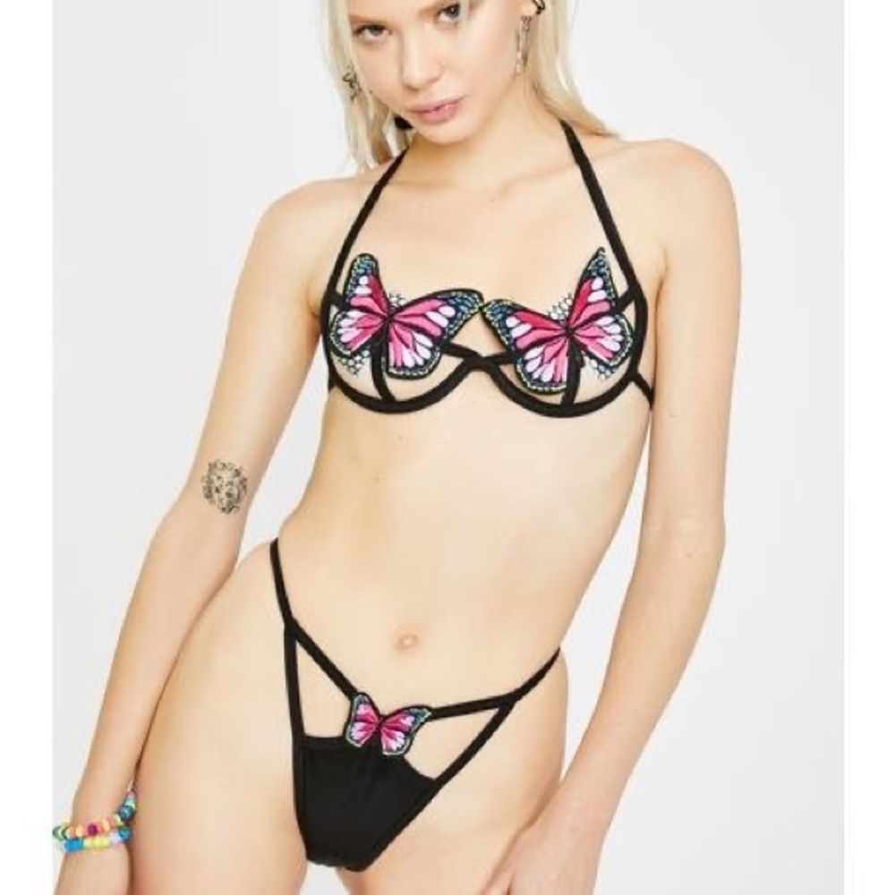 DollsKill Butterfly Lingerie Set